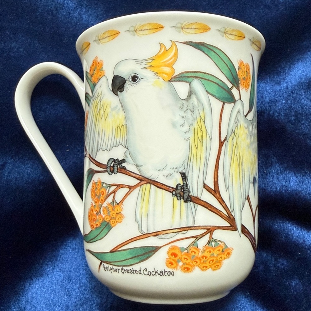 Feathered Jewels Sulphur Crested Cockatoo Birds Mug Australia Sara Attanasio